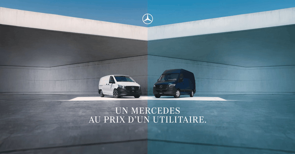 Profitez du Vito à partir de 298€ HT/mois* et le Sprinter à partir de 357€ HT/mois*