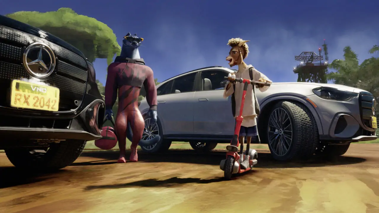 Nouveaux Mercedes GLC dans le film "Goat"