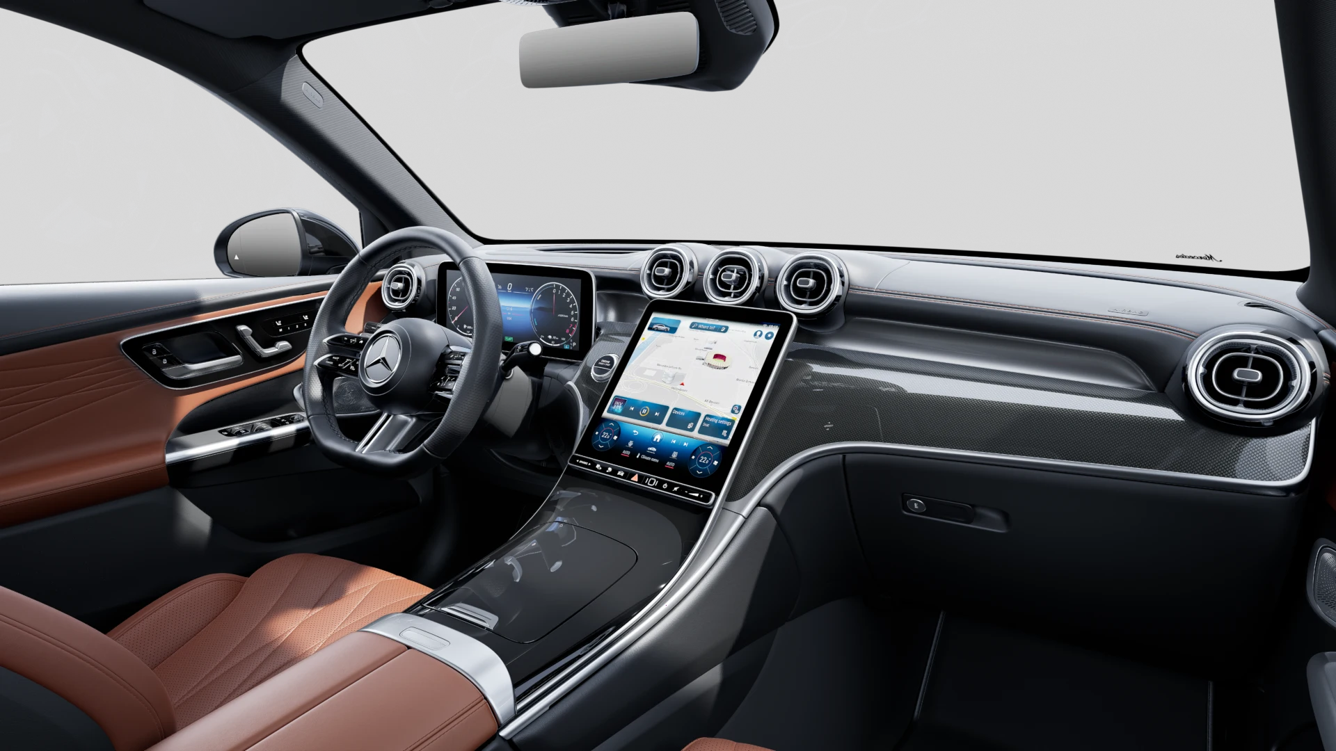 Image Mercedes-Benz GLC SUV GLC 300 e  Hybrid EQ 4MATIC   AMG Line  Pack Sport Noir Pack Premium Plus AMG Line Pack d'assistance