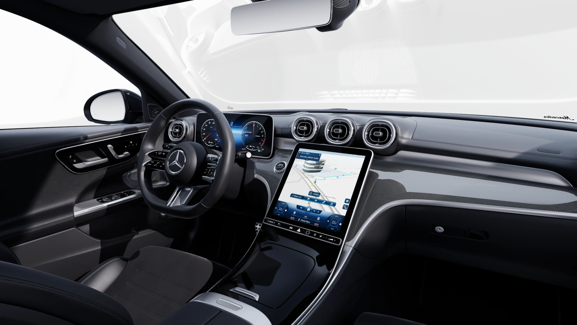 Image Mercedes-Benz CLASSE C BERLINE 300 d e Hybrid EQ AMG Line  