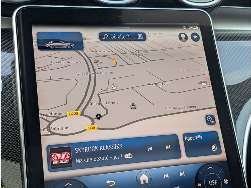 Image Mercedes-Benz CLASSE C BERLINE C 63 S E PERFORMANCE Berline AMG TO SIEGES ELECTRIQUES MEMOIRES CHAUFFANTS DISTRONIC CAMERA 360 HUD 