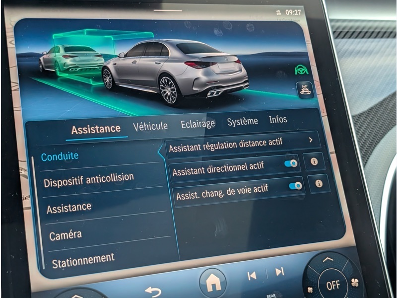 Image Mercedes-Benz CLASSE C BERLINE C 63 S E PERFORMANCE Berline AMG TO SIEGES ELECTRIQUES MEMOIRES CHAUFFANTS DISTRONIC CAMERA 360 HUD 
