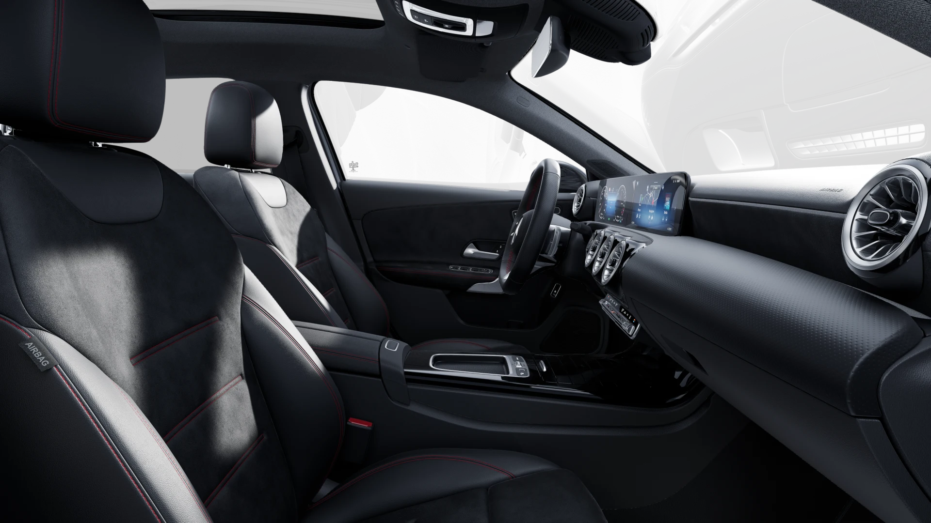 Image Mercedes-Benz CLASSE A 250 e Hybrid EQ Berline AMG Line AMG Line Intégration pour smartphone  Pack Sport Noir