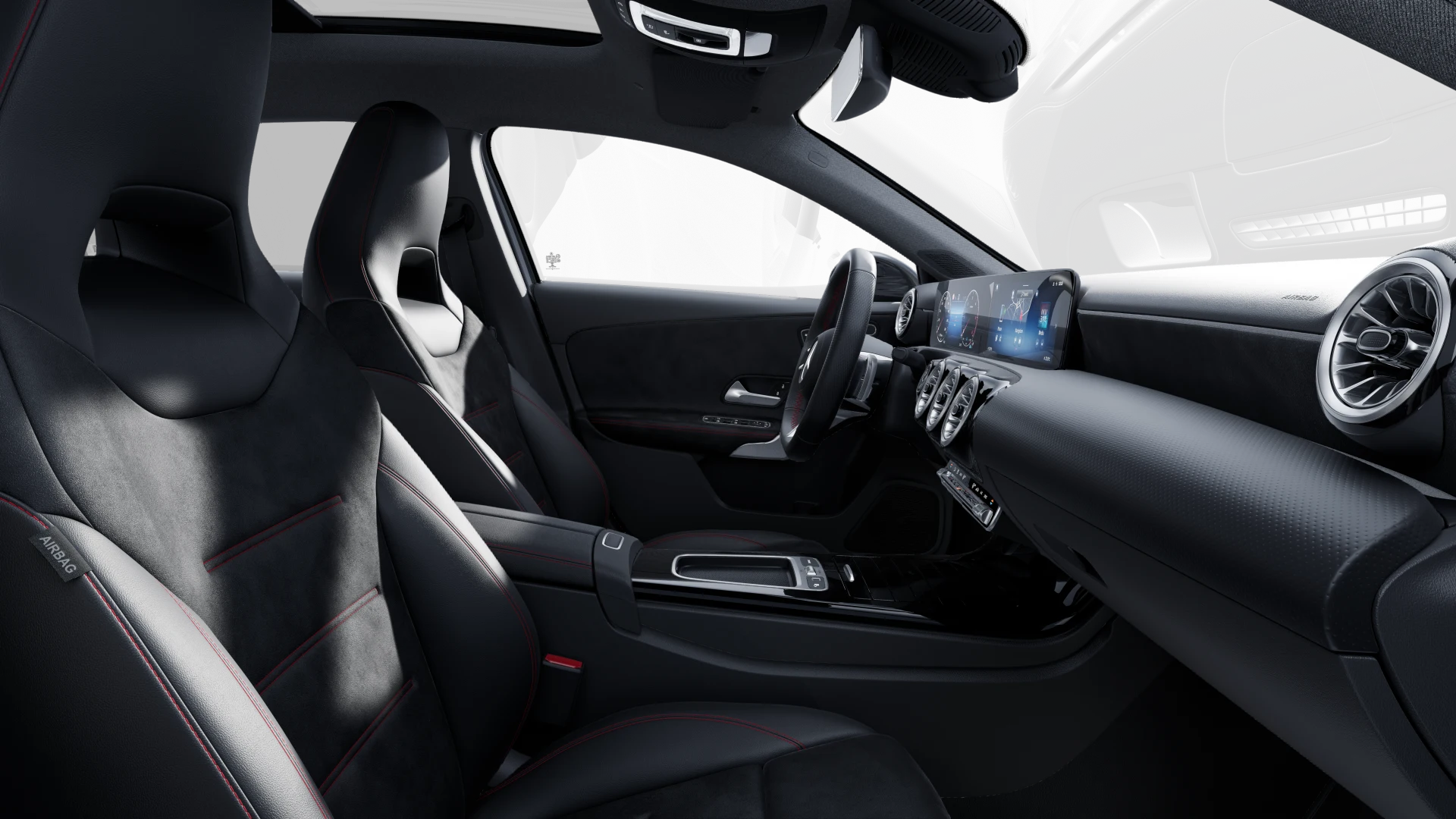 Image Mercedes-Benz CLASSE A 200 d AMG Line AMG Line  Pack Sport Noir  Ligne AMG Premium Plus