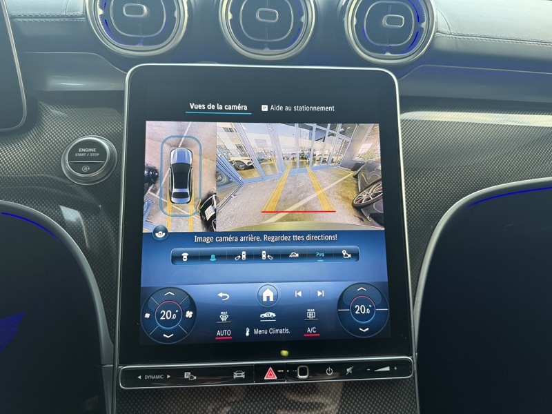 Image Mercedes-Benz CLASSE C BERLINE 220 d Berline AMG Line  Toit Ouvrant Full Led Apple CarPlay Pack Black 