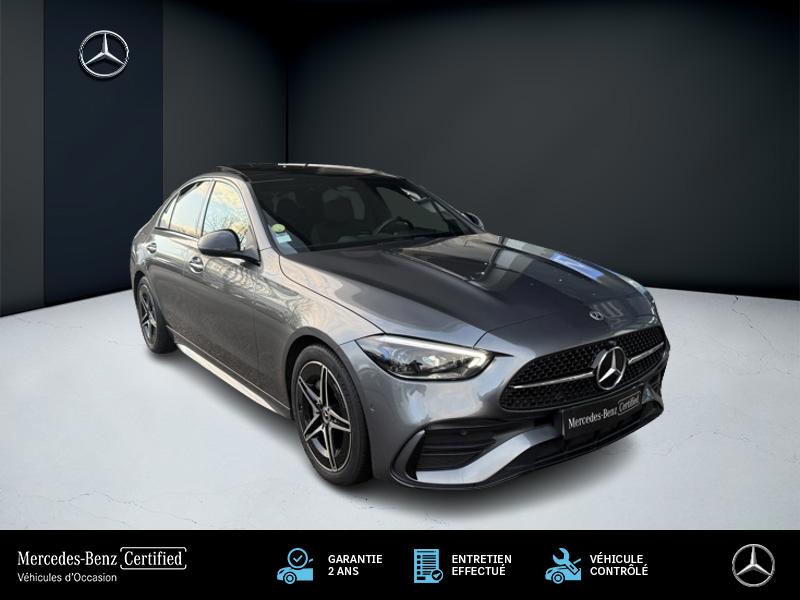Image Mercedes-Benz CLASSE C BERLINE 220 d Berline AMG Line  Toit Ouvrant Full Led Apple CarPlay Pack Black 