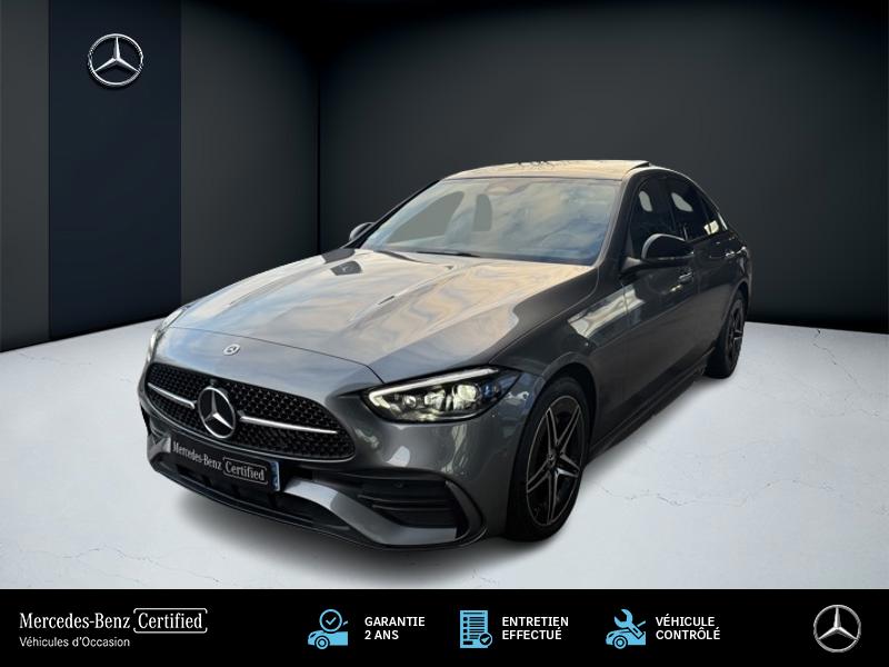 Photo Mercedes-Benz CLASSE C BERLINE 220 d Berline AMG Line  Toit Ouvrant Full Led Apple CarPlay Pack Black 