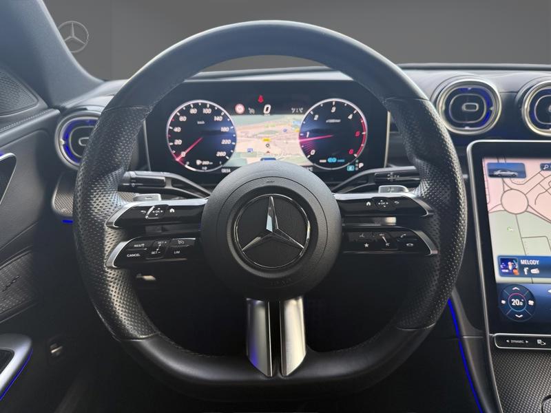 Image Mercedes-Benz CLASSE C BERLINE 220 d Berline AMG Line  Toit Ouvrant Full Led Apple CarPlay Pack Black 
