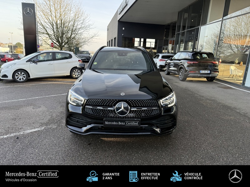 Image Mercedes-Benz GLC SUV 220 d 4MATIC SUV AMG Line  Toit Ouvrant Full Led Apple CarPlay Pack Black