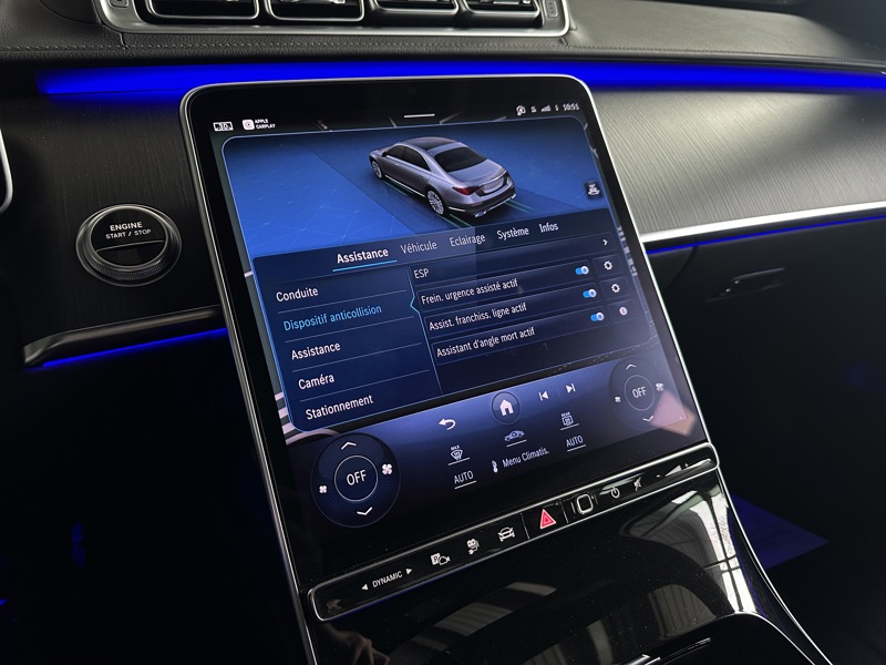 Image Mercedes-Benz CLASSE S 580 e Limousine AMG Line Digital light TO GPS Carplay Caméra 360 Burmester Sièges cuir élec chauff/v