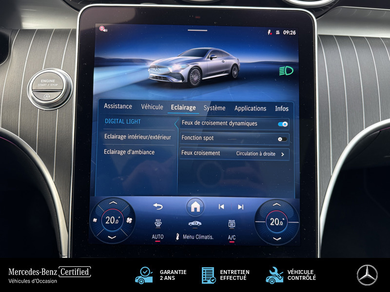 Image Mercedes-Benz CLE COUPÉ 220 d AMG Line 2.0 197 9G-TRONIC TOE Pack hiver Carplay Sièges av clim Cam 360 Sono Pack eclairage R