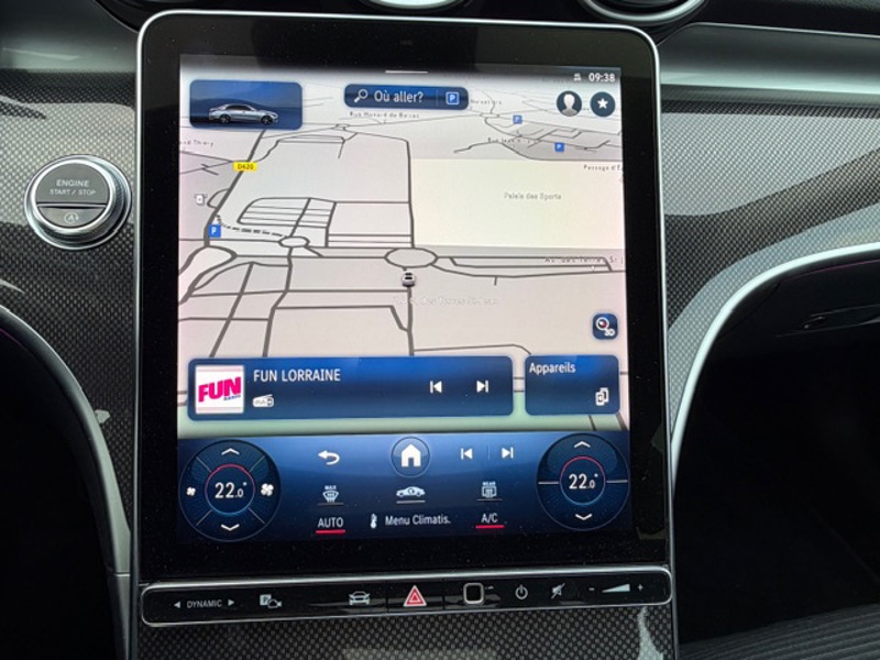 Image Mercedes-Benz CLASSE C BERLINE Classe C 220 d Business Line 2.0 190 9G-DCT Toit ouvrant Digital light Carplay Angle mort Distronic 