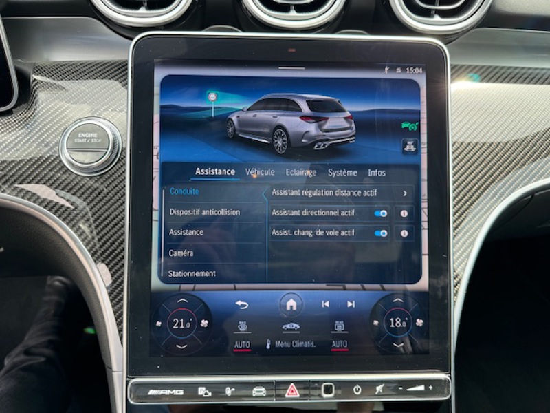 Image Mercedes-Benz CLASSE C BREAK Mercedes-AMG C 63 S E PERFORMANCE Break 2.0 680 9G-TRONIC 4MATIC Malus payé LOA possible Pack assist