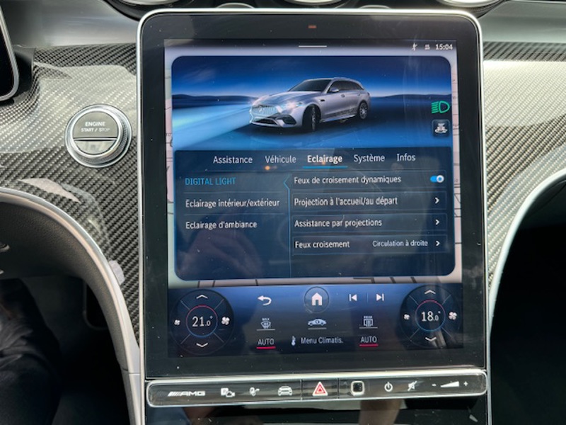 Image Mercedes-Benz CLASSE C BREAK Mercedes-AMG C 63 S E PERFORMANCE Break 2.0 680 9G-TRONIC 4MATIC Malus payé LOA possible Pack assist