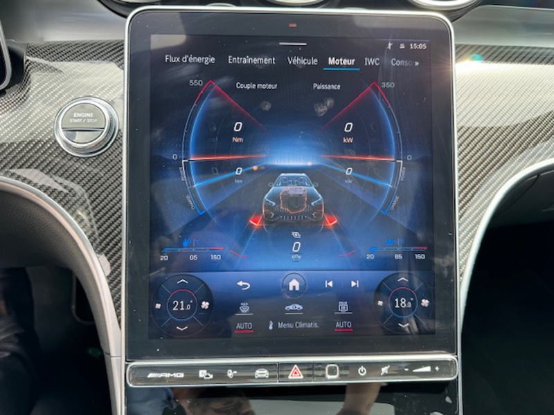 Image Mercedes-Benz CLASSE C BREAK Mercedes-AMG C 63 S E PERFORMANCE Break 2.0 680 9G-TRONIC 4MATIC Malus payé LOA possible Pack assist