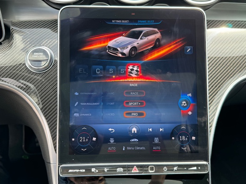 Image Mercedes-Benz CLASSE C BREAK Mercedes-AMG C 63 S E PERFORMANCE Break 2.0 680 9G-TRONIC 4MATIC Malus payé LOA possible Pack assist